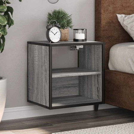 Mesitas de noche de pared 2 unidades gris sonoma 40x31x39,5 cm de , Mesitas de noche - Ref: Foro24-848751, Precio: 59,46 €, D...