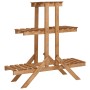 Soporte para plantas de madera de abeto 83x25x83 cm de vidaXL, Soportes para macetas - Ref: Foro24-47234, Precio: 35,17 €, De...