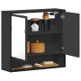 Armario de baño con espejo madera ingeniería negro 65x20x60 cm de , Tocadores de baño - Ref: Foro24-849259, Precio: 82,22 €, ...
