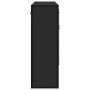 Armario de baño con espejo madera ingeniería negro 65x20x60 cm de , Tocadores de baño - Ref: Foro24-849259, Precio: 82,22 €, ...