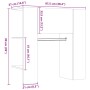 Mueble de recibidor madera ingeniería madera vieja 97,5x37x99cm de , Armarios y almacenamiento - Ref: Foro24-857037, Precio: ...