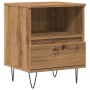 Mesita de noche madera de ingeniería roble artisian 40x35x50 cm de , Mesitas de noche - Ref: Foro24-857359, Precio: 49,40 €, ...