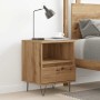 Mesita de noche madera de ingeniería roble artisian 40x35x50 cm de , Mesitas de noche - Ref: Foro24-857359, Precio: 49,40 €, ...