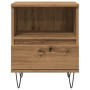 Mesita de noche madera de ingeniería roble artisian 40x35x50 cm de , Mesitas de noche - Ref: Foro24-857359, Precio: 49,40 €, ...