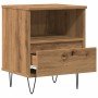 Mesita de noche madera de ingeniería roble artisian 40x35x50 cm de , Mesitas de noche - Ref: Foro24-857359, Precio: 49,40 €, ...