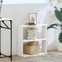 Librería 3 niveles madera ingeniería blanco 60x30x60 cm de , Librerías y estanterías - Ref: Foro24-860247, Precio: 38,72 €, D...