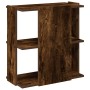 Librería 3 estantes madera ingeniería roble ahumado 60x30x60 cm de , Librerías y estanterías - Ref: Foro24-860251, Precio: 40...