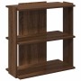 Librería 3 estantes madera ingeniería marrón roble 60x30x60 cm de , Librerías y estanterías - Ref: Foro24-860253, Precio: 40,...