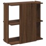 Librería 3 estantes madera ingeniería marrón roble 60x30x60 cm de , Librerías y estanterías - Ref: Foro24-860253, Precio: 40,...