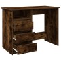 Escritorio de madera de ingeniería roble ahumado 102x50x75 cm de , Escritorios - Ref: Foro24-860467, Precio: 102,16 €, Descue...