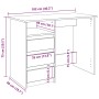 Escritorio de madera de ingeniería roble ahumado 102x50x75 cm de , Escritorios - Ref: Foro24-860467, Precio: 102,16 €, Descue...