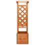 Jardinera enrejada con arco madera de abeto 49x39x130 cm de vidaXL, Maceteros y jardineras - Ref: Foro24-47251, Precio: 77,80...