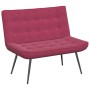 Banco de terciopelo rojo vino tinto 110x74x84 cm de , Bancos - Ref: Foro24-4012341, Precio: 134,84 €, Descuento: %