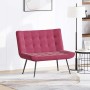Banco de terciopelo rojo vino tinto 110x74x84 cm de , Bancos - Ref: Foro24-4012341, Precio: 134,84 €, Descuento: %