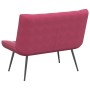 Banco de terciopelo rojo vino tinto 110x74x84 cm de , Bancos - Ref: Foro24-4012341, Precio: 134,84 €, Descuento: %