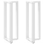 Patas de mesa bar forma T 2 uds acero blanco 40x35x(110-111) cm de , Patas para mesas - Ref: Foro24-4013097, Precio: 141,33 €...