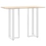 Patas de mesa bar forma T 2 uds acero blanco 40x35x(110-111) cm de , Patas para mesas - Ref: Foro24-4013097, Precio: 141,33 €...