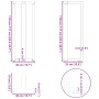 Patas de mesa bar forma T 2 uds acero blanco 40x35x(110-111) cm de , Patas para mesas - Ref: Foro24-4013097, Precio: 141,33 €...