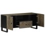 Mueble de TV madera maciza de mango negro 105x33x46 cm de , Almacenamiento para CD y DVD - Ref: Foro24-4017698, Precio: 114,9...