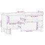 Mueble de TV madera maciza de mango negro 100x33x46 cm de , Almacenamiento para CD y DVD - Ref: Foro24-4017700, Precio: 94,57...