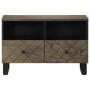 Mueble de TV madera maciza de mango negro 70x33x46 cm de , Almacenamiento para CD y DVD - Ref: Foro24-4017685, Precio: 88,00 ...