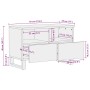 Mueble de TV madera maciza de mango negro 70x33x46 cm de , Almacenamiento para CD y DVD - Ref: Foro24-4017685, Precio: 88,00 ...