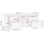 Mueble de TV madera maciza de mango negro 100x33x46 cm de , Almacenamiento para CD y DVD - Ref: Foro24-4017702, Precio: 113,1...