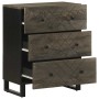 Aparador negro 60x33x75 cm madera maciza mango de , Taquillas y armarios de almacenamiento - Ref: Foro24-4017687, Precio: 122...