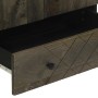 Aparador alto madera maciza de mango negro 60x33x100 cm de , Almacenamiento para CD y DVD - Ref: Foro24-4017714, Precio: 137,...