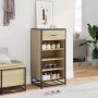 Mueble zapatero madera contrachapada roble sonoma 48x38x97,5 cm de , Zapateros y organizadores de calzado - Ref: Foro24-84921...