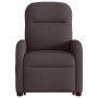 Sillón reclinable elevable tela marrón oscuro de , Sillones - Ref: Foro24-3302977, Precio: 265,01 €, Descuento: %