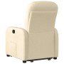 Sillón reclinable elevable de tela color crema de , Sillones - Ref: Foro24-3302980, Precio: 265,49 €, Descuento: %
