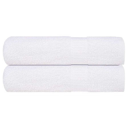 Toallas de ducha 2 uds 100% algodón blanco 70x140 cm 360 gsm de , Toallas - Ref: Foro24-136653, Precio: 22,65 €, Descuento: %
