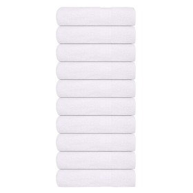 Toallas de mano 10 piezas blanco 50x100cm 360 g/m² 100% algodón de , Toallas - Ref: Foro24-136651, Precio: 53,40 €, Descuento: %
