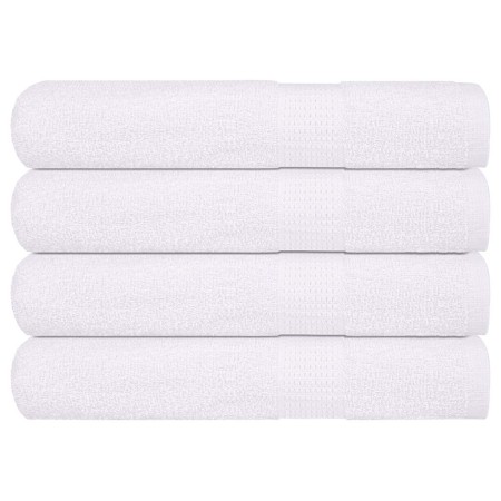 Toallas 4 uds 100% algodón blanco 100x200 cm 600 gsm de , Toallas - Ref: Foro24-136666, Precio: 66,77 €, Descuento: %