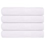 Toallas 4 uds 100% algodón blanco 100x200 cm 600 gsm de , Toallas - Ref: Foro24-136666, Precio: 66,77 €, Descuento: %