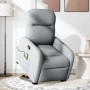 Sillón de masaje reclinable de pie de tela gris claro de , Sillones - Ref: Foro24-3302982, Precio: 266,50 €, Descuento: %