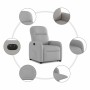 Sillón eléctrico reclinable elevable de tela gris nube de , Sillones - Ref: Foro24-3303001, Precio: 292,17 €, Descuento: %