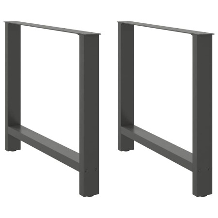Patas de mesa de centro antracita 2 uds 90x(72-73) cm acero de , Patas para mesas - Ref: Foro24-4013318, Precio: 102,38 €, De...