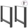 Patas de mesa de centro antracita 2 uds 90x(72-73) cm acero de , Patas para mesas - Ref: Foro24-4013318, Precio: 102,38 €, De...