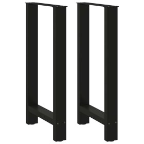 Patas de mesa de centro acero negro 2 uds 40x(90-91) cm de , Patas para mesas - Ref: Foro24-4013324, Precio: 125,67 €, Descue...