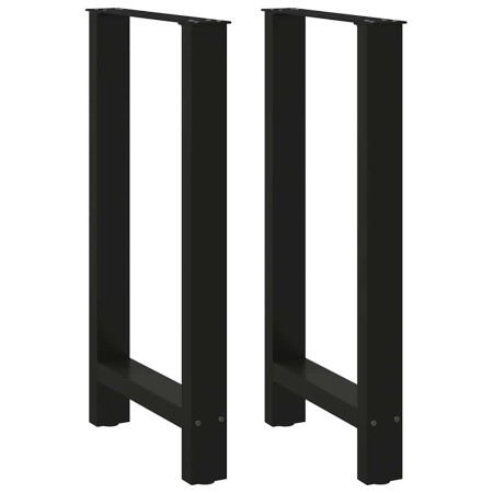 Patas de mesa de centro acero negro 2 uds 40x(90-91) cm de , Patas para mesas - Ref: Foro24-4013324, Precio: 125,67 €, Descue...