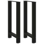 Patas de mesa de centro acero negro 2 uds 40x(90-91) cm de , Patas para mesas - Ref: Foro24-4013324, Precio: 125,67 €, Descue...