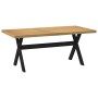 Mesa comedor NOAIN patas forma X madera maciza pino 180x90x75cm de , Mesas de cocina y de comedor - Ref: Foro24-4100046, Prec...