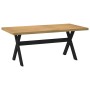Mesa comedor NOAIN patas forma X madera maciza pino 180x90x75cm de , Mesas de cocina y de comedor - Ref: Foro24-4100046, Prec...