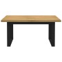 Mesa comedor NOAIN patas forma U madera maciza pino 160x90x75cm de , Mesas de cocina y de comedor - Ref: Foro24-4100044, Prec...