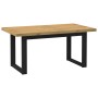 Mesa comedor NOAIN patas forma U madera maciza pino 160x90x75cm de , Mesas de cocina y de comedor - Ref: Foro24-4100044, Prec...