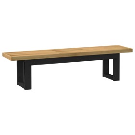 Banco comedor NOAIN patas forma U madera maciza pino de , Bancos de comedor y cocina - Ref: Foro24-4100050, Precio: 171,37 €,...