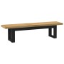 Banco comedor NOAIN patas forma U madera maciza pino de , Bancos de comedor y cocina - Ref: Foro24-4100050, Precio: 171,37 €,...