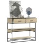 Mesa consola de madera de ingeniería roble Sonoma 90x35x80 cm de , Mesas auxiliares - Ref: Foro24-849180, Precio: 84,69 €, De...